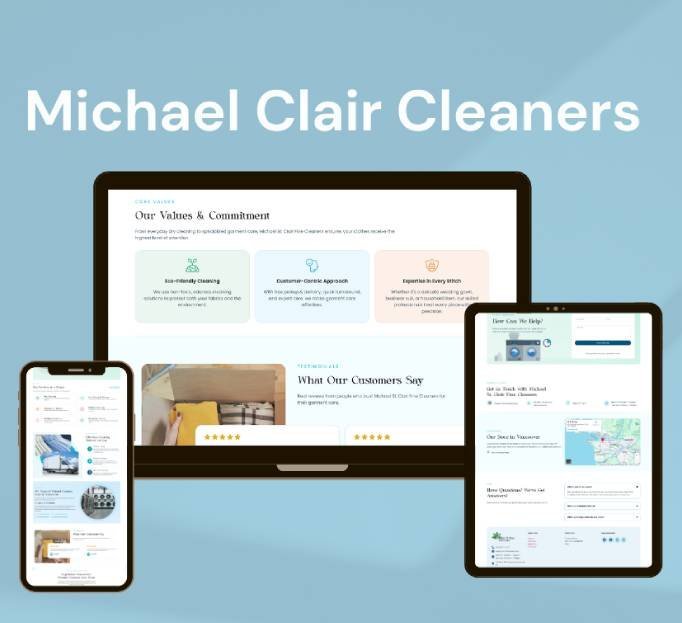 Michael St. Clair Fine Cleaners website